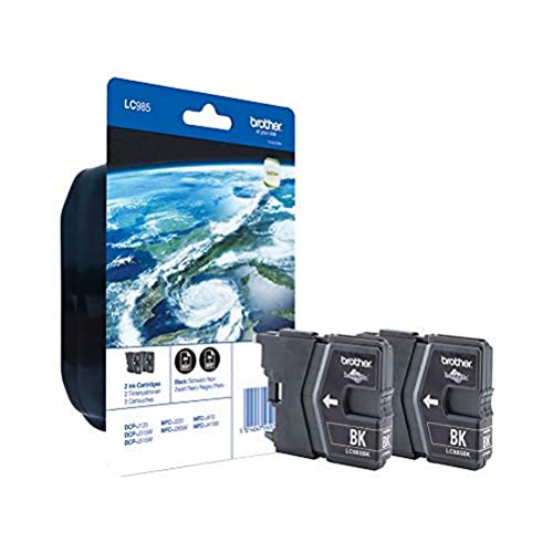Brother LC985 Twin-Pack cartouche d'encre 2 pièce(s) Original Rendement standard Noir
