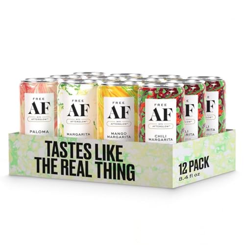 Free AF Margarita Variety Non-Alcoholic Cocktail, 12-Pack