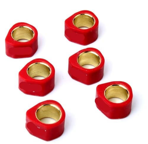 Pesas de Rodillo for variador de Carreras (6 Unidades, 20 x 15 mm, 8 g, 10 g, 13 g, 15 g y 19 g) for Honda Chiocciola NES Dylan PCX SH CH150 125 CC y 150 CC.(20x15mm 10g)