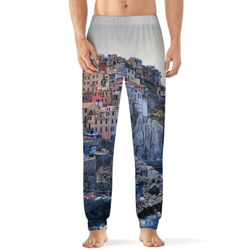 Amalfi Coast Italy Italian Men's Pajama Pants Lounge Pant Sleepwear PJ Bottoms