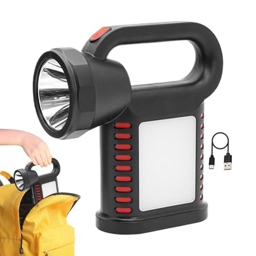 Farol de luces solares para exteriores, lámpara LED de camping, linterna solar, luz de trabajo recargable impermeable con modos ajustables, equipo de supervivencia para mochileros, tormentas