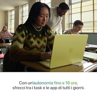 Apple MacBook Neo 13'' con chip A18 Pro: progettato per l’AI e Apple Intelligence, display Liquid Retina, 256GB di archiviazione SSD, videocamera FaceTime HD a 1080p – Argento