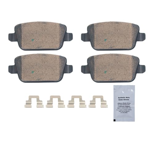 Image of HUSCH D1314 Rear Ceramic Brake Pads Kit Fit For Land Rover LR2 2008-2012, For Volvo S80 2007-2008