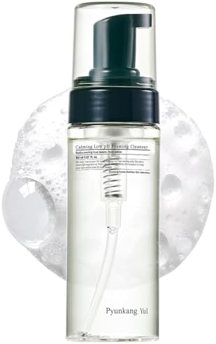 Pyunkang Yul PKY Calming Low pH Foaming Cleanser | Daily Face Wash & Makeup Remover with Tea Tree, Centella Asiatica, 5 Hyaluronic Acids that Removes Dead Skin Cells, Hydrates Skin - 150ml 5.07 Fl.Oz.