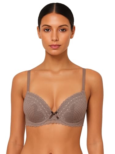 Image of Viola's Secret 6 Pack of Color Print T-Shirt Bras B Cup C Cup and D Cup