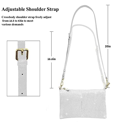 Image of Beurlike Leather Wristlet Wallet Clutch Purses For Women Small Crossbody Phone Bags
