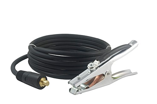 500 Amp Welding Ground Clamp Lead Assembly - Dinse 70-95 Connector - 2/0 AWG Cable (15 FEET)