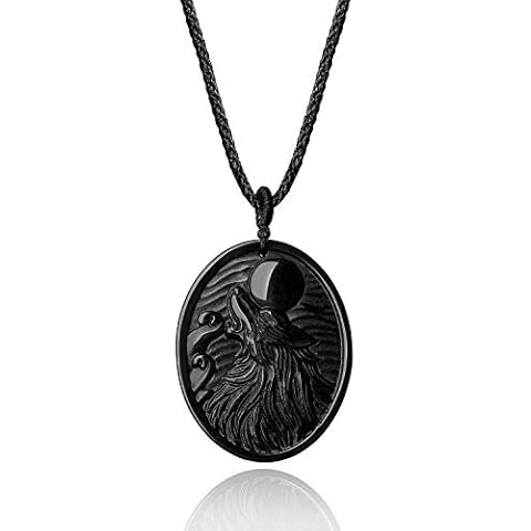 Pendentif Obsidienne Loup COAI thumbnail