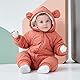 Famuka Baby Schneeanzug Baby Junge Baby Mädchen Winter Strampler Overall (Orange, 6M)