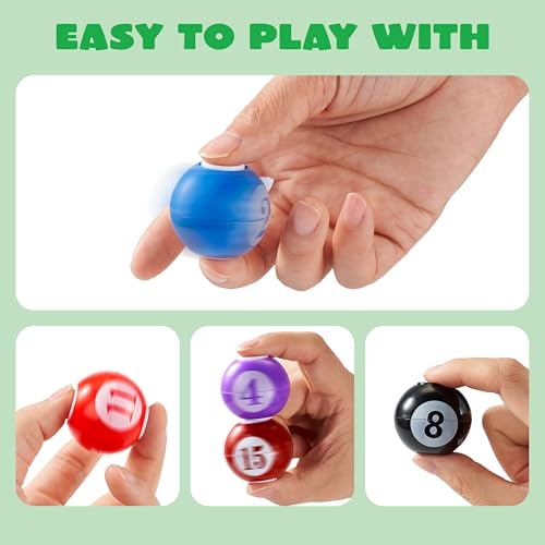 Image of JOYIN 36 Pack 8-Ball Pool Fidget Spinners for Kids, Goodie Bag Stuffers for Birthday Party, Pool Ball Party Favors, Fidget Toys Bulk, Stress Balls, Treasure Box for Classroom