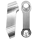 ANCLLO Riser Extender Adapter für Motorrad Spiegelhalterung, 10mm oder 8mm Adapter Kit für Riser Montage Adapter Für CB400 VTEC CB1300 CB1100 CB500F CB600F - Silber
