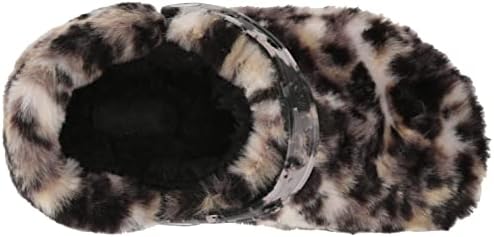 Crocs Unisex Classic Fur Sure Clog | Fuzzy Slippers, Black/Multi Bleach Dye, Numeric_5 US Women | Image 4