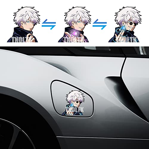 Image of 3D Motion Anime Car Decals Waterproof Stickers Anime Bumper Stickers for Car Automotive Laptop Window Skateboard Kids(J-15)