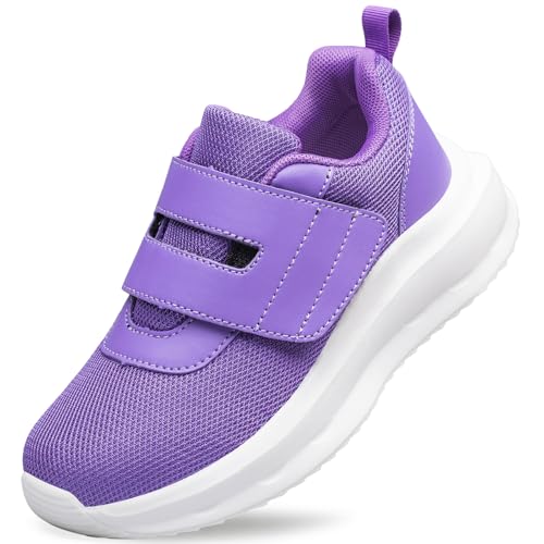 Toddler Girls Shoes Kids Sneakers Tennis Lightweight Breathable Running Casual Walking Purple Toddler Size 7.5