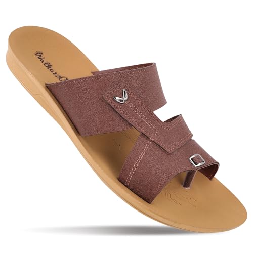 Image of WALKAROO Men's Stylish Slip-On Sandals for Formal and Casual Footwear - WGR53136