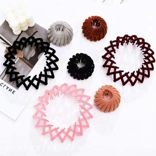 Set de 6 Pinzas para el Cabello tipo Nido de Pájaro de Terciopelo para Mujeres miniatura 6