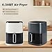 OLIXIS Air Fryer 6 Quart with Window Square Air Fryer 12-in-1 Air Fry, Roast, Reheat, Dehydrate, Bake, Steam, Fries, Custard, Chicken, Wings, Sea Food, Vegetabels,400F Beige