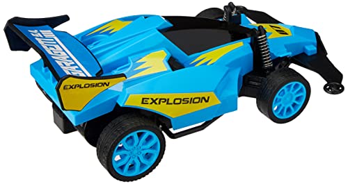 Carro de Controle Remoto Explosion, 7 Funções, Azul, Candide