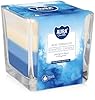 Bispol Belle bougie 3 couleurs en verre, 10 parfums, 32 heures de combustion (anti tabac)
