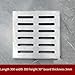 Stainless Steel Floor Drain Cover with Frame, Heavy Duty 201 Stainless Steel Grate for Residential and Municipal Applications, Anti-Slip Brushed, Double Row（300 * 300 * 30 * 3mm）