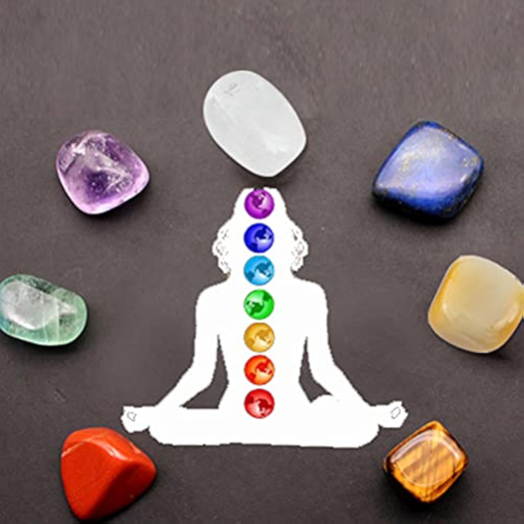 7pcs Natural Crystal Stone Healing Decoration Set