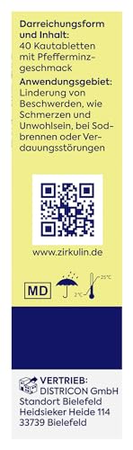 Zirkulin Magen Kautabletten 240 Stück - Pfefferminzgeschmack – Schnelle Linderung bei Sodbrennen und Magendruck – Hilfe gegen Verdauungsbeschwerden – für gezielte Magenunterstützung – Bild 6