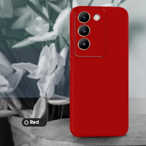 Image of Basic Case for Vivo Y200e 5G (Silicone Red)