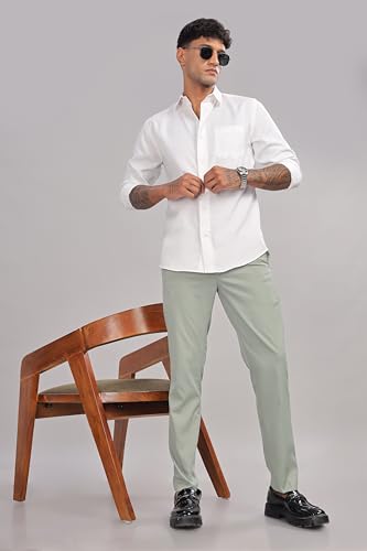 Image of RAGZO Premium Elastic Formal Pants for Men || Formal Trousers for Men Office Wear || Formal Trousers for Men Stretchable