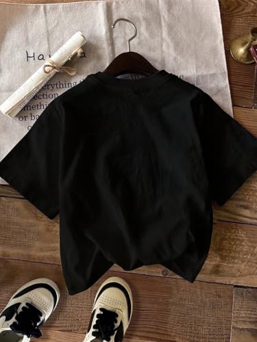 Girls Graphic Tees Short Sleeve T Shirts Kids Casual Crew Neck Cute Tops2