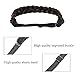 TOECWEGR 5 Strands Synthetic Hair Braided Headband Hairpiece Classic Chunky Wide Plaited Braids ElasticMulti Color Headband Ladies Beauty Hair Accessories