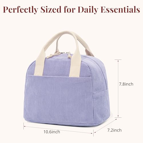 Image of LOVELYWIND Lunch Box for Women Cute Lunch Bags for Women Lunch Tote Bags Reusable Insulated Lunch Box Large Capacity Reusable Insulated Cooler for Work or Travel Gifts or Beach
