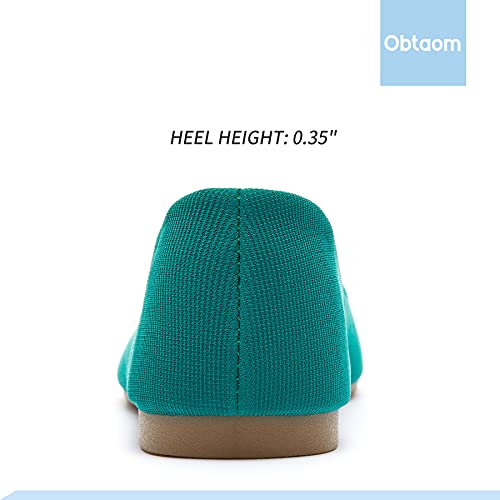 Image of Obtaom Round Toe Women Flat Shoes Slip on Girls Dress Black Ballet Flats