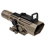 ADO 3-9X42 Scope/Integrated RED DOT/P4 Sniper RET/RED & Blue Ill/RED & Blue Ill/Green Lens/TAN