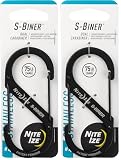 Nite Ize S-Biner Mousqueton Double en Acier Inoxydable pour Homme Noir Taille 4