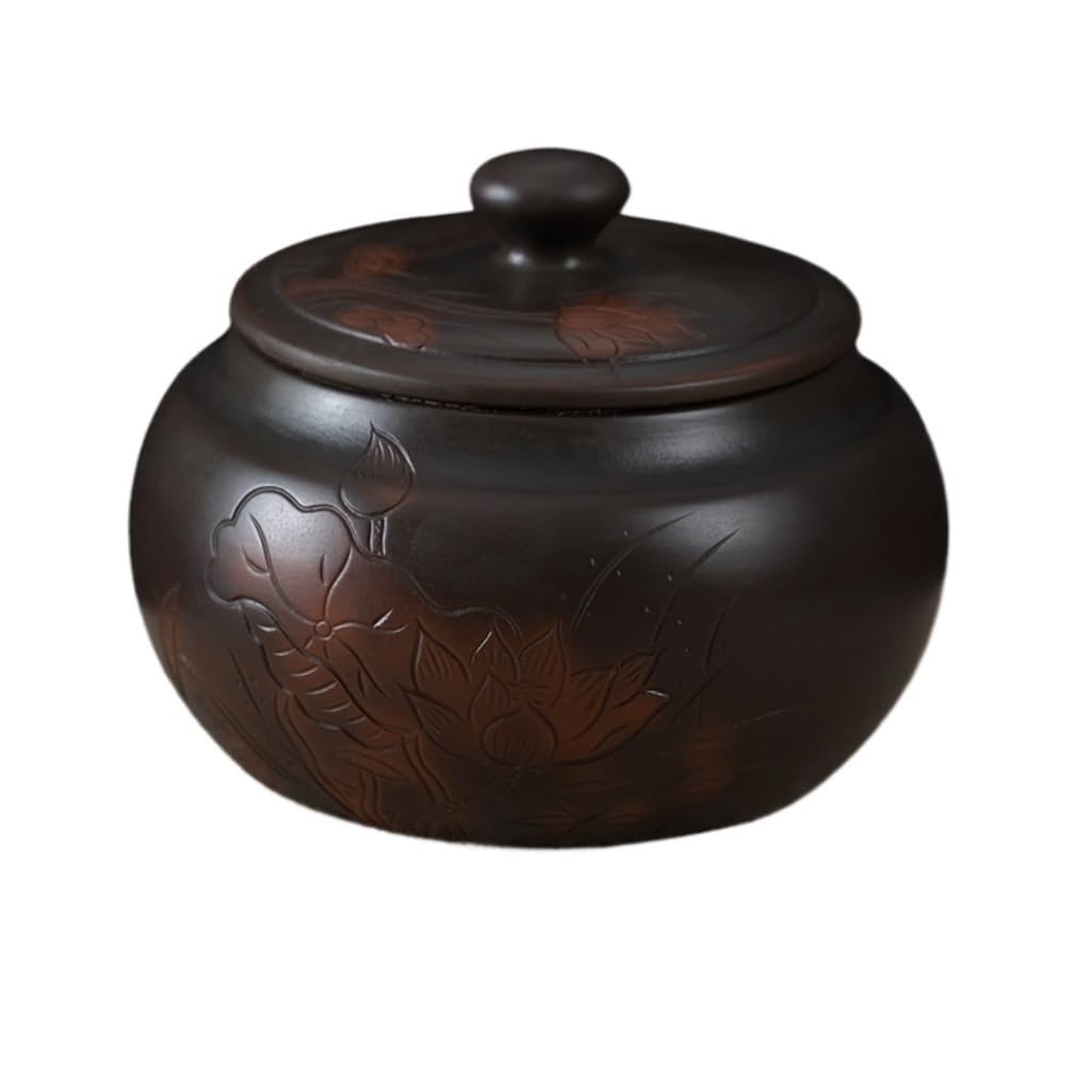 Dozownik ziarna z ceramiką, pojemnikiem na ryż, ceramiczny słoik imbirowy pojemniki do przechowywania słoik morski fioletowy ceramika mały słoik na herbatę chiński retro luźny pojemnik do