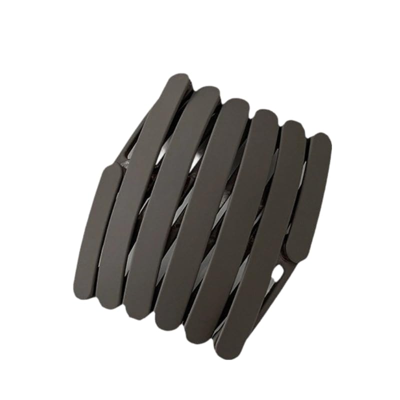 Black Portable Retractable Foldable Headband for Women, Tooth-Edged Hair Clamp for Face Washing.