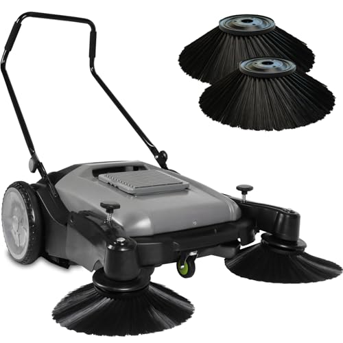 PurpleWillow Industrial Manual Push Sweeper - 41" Wide | 14.5