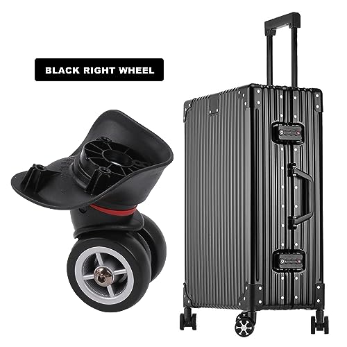 3Pcs Universal Swivel Wheel Right (Small) Suitcase Wheel (3R) 115W Series W042 Wheel Replacement Black3