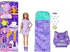 Barbie Party Unboxed Muñeca y Accesorios, Serie Revelación de Pijamada | con 7 Sorpresas Incluyendo Actividad de Brillo en la Oscuridad Muñeca en Pijama Púrpura 2