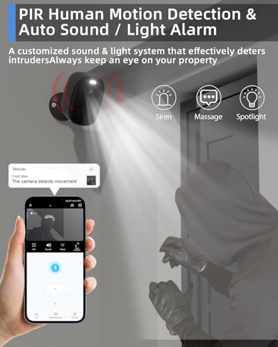 Image of 5G Security Cameras Wireless Outdoor 4pack, 2K Battery Powered Camera for Home Security with IP65, SD /Free Cloud Storage, No Monthly Fee, AI Motion Detection, Color Night Vision, 2-Way Audio,Alexa