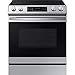 SAMSUNG NE63T8511SS 6.3 cu. ft. Front Control Slide-in Electric Range with Air Fry & Wi-Fi