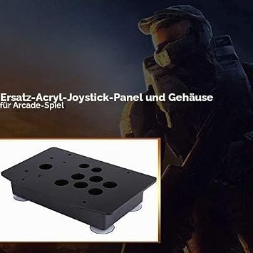 DIY Joysticks Arcade Game Controller Panel und Gehäuse Classical Game Controller DIY Set mit starken Saugnapf Kits Ersatz