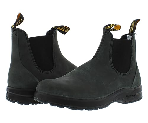 Image of Blundstone 2005 All Terrain Elastic Sided Boot Unisex Shoes Size 6.5, Color: Rustic Black-Black /Raven Black-Black