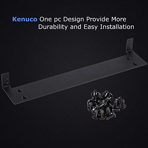 Kenuco 3U 19 Inch Steel Onepiece Vertical Rack And Wall Mountable Server Rack Mount Black (Black-3U) #TOP2