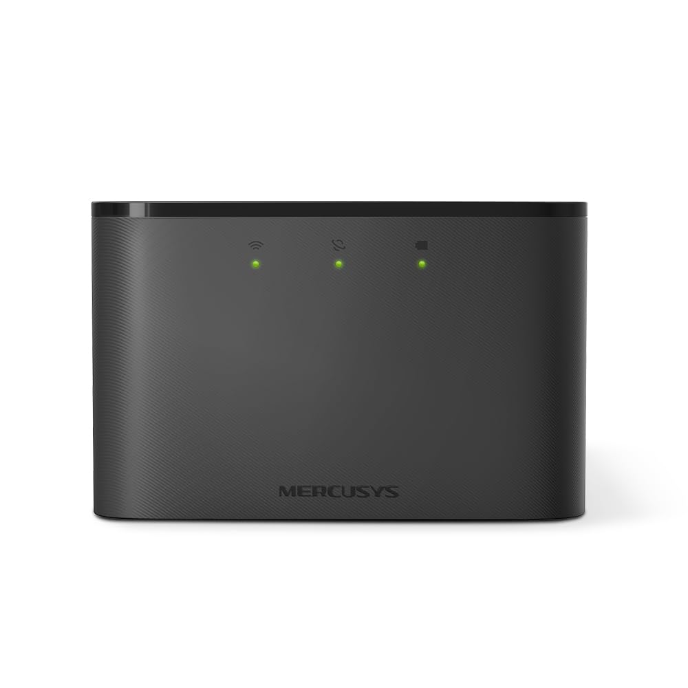 [2024 Neuvo] Mercusys MT110 - Router 4G móvil, 4G Mi-Fi LTE Cat 4 150 Mbps, Batería de 2100 mAh, Conexión hasta 10 Dispositivos, Play y Plug con Tarjeta Nano SIM