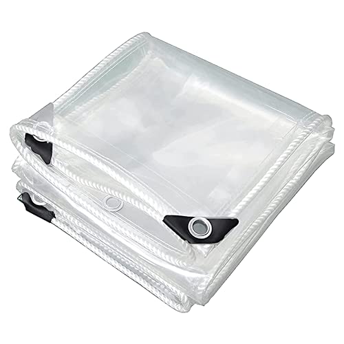 BAILR Lonas Jardín Vegetal Cubierta 1.2x6m, Exterior Impermeable Transparente Lona, Lona de Protección PVC con Ojales,Plegable Pabellones Terrazas Toldo (A 1.2x6m) Cover