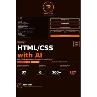 HTML/CSS with AI Audiobook By Steve Cook cover art