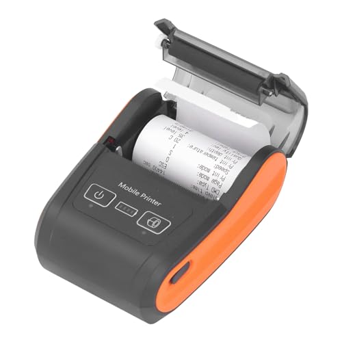 Fafeicy Thermal Printer BT Receipt Printer 203DPI Mini Portable Label Printer for Supermarket Restaurant with USB, for Amazon, Ebay, Shopify