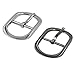 DGOL 10pcs 1 inch Tri-Glide Slide Buckle Zinc Alloy Center Bar Tri Glide Webbing Strap Purse Roller Pin Buckles Silver Gunmetal 5pcs Each