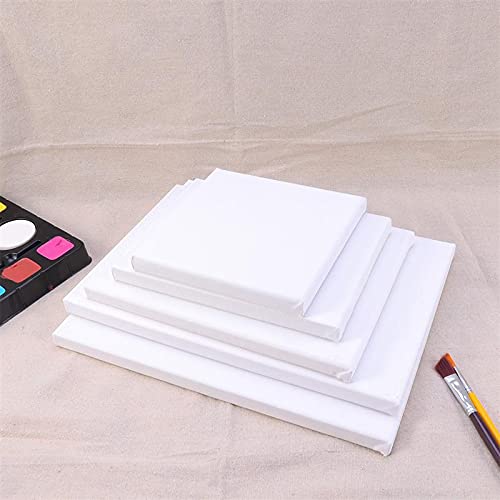 10pcs Blanc Blanc Art Boards Cadre en Bois pour Toile Peinture à l'huile d'artiste étiré Artiste Toile Panneau de Peinture Aquarelle Art Fournitures 664